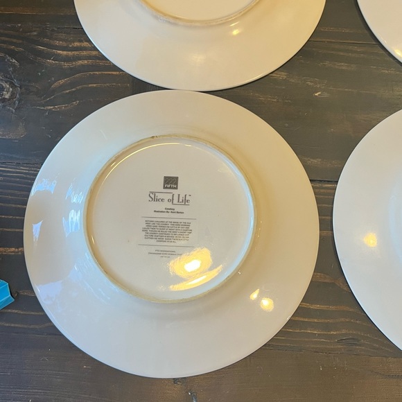222 Fifth Slice of Life Dinner Plates- set of four - Picture 9 of 12